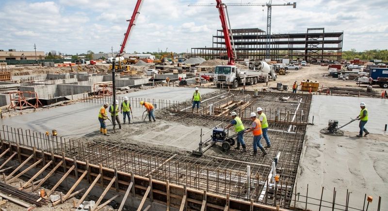 Commercial Slab Installation in Longmont, CO